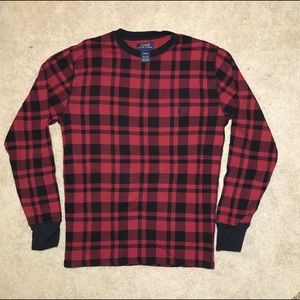 Polo Ralph Lauren Waffle Knit Plaid Shirt